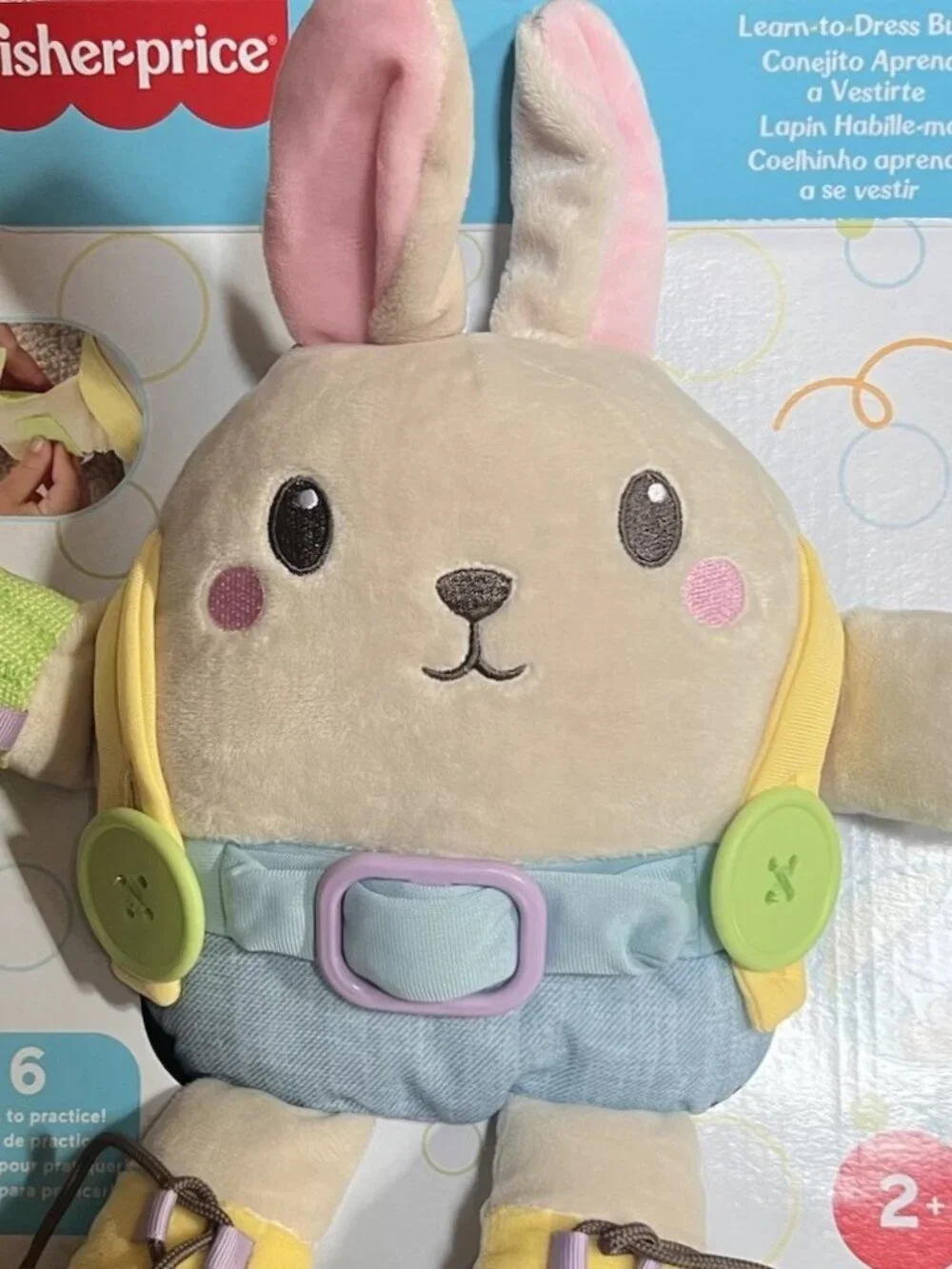 NEW Fisher Price Learn to Dress Bunny - Toddler Educational Toy